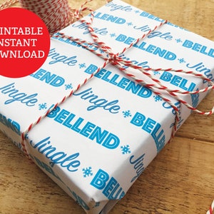 Afdrukbare cadeauverpakking, onbeleefd kerstcadeau Jingle Bellend