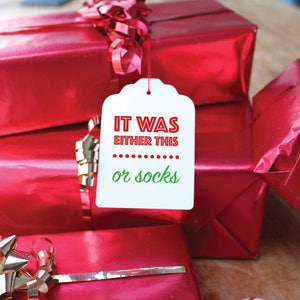 8 funny Christmas Gift Tags, Alternative honest holiday tags for Christmas gifts image 4