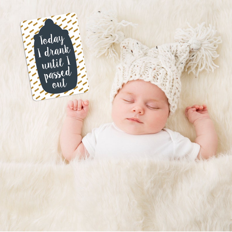 personalised alternative baby milestone cards