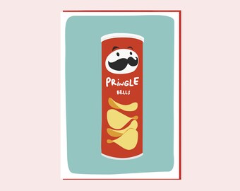 Funny Christmas Card - Pringle Bells