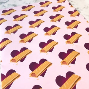 chicken nuggets gift wrap funny nugs and kisses wrapping paper