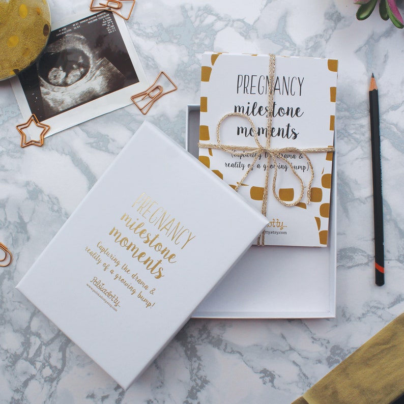 Pregnancy Milestone Gift Mum to Be Gifts Pregnancy Milestone Etsy UK