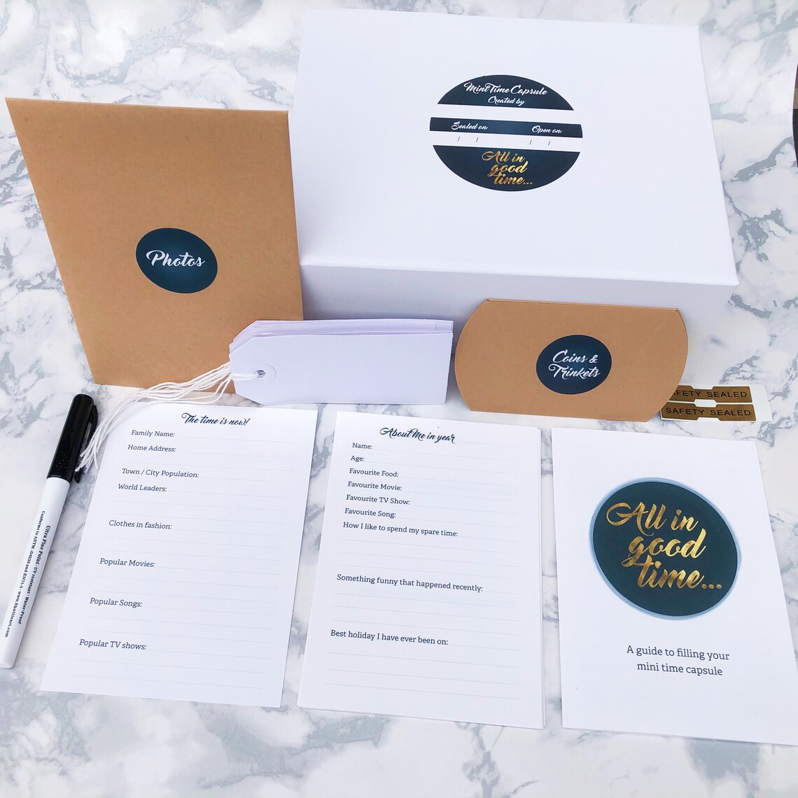 DIY Mini Time Capsule Kit Perfect Wanderlust Birthday Gift Etsy