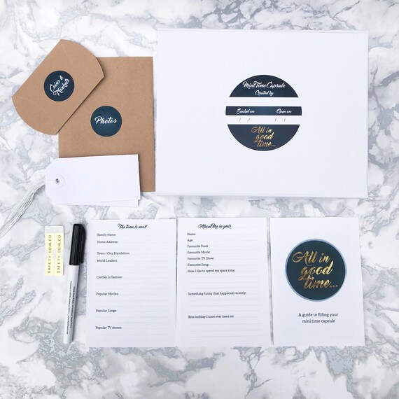 DIY mini time capsule kit perfect wanderlust birthday gift