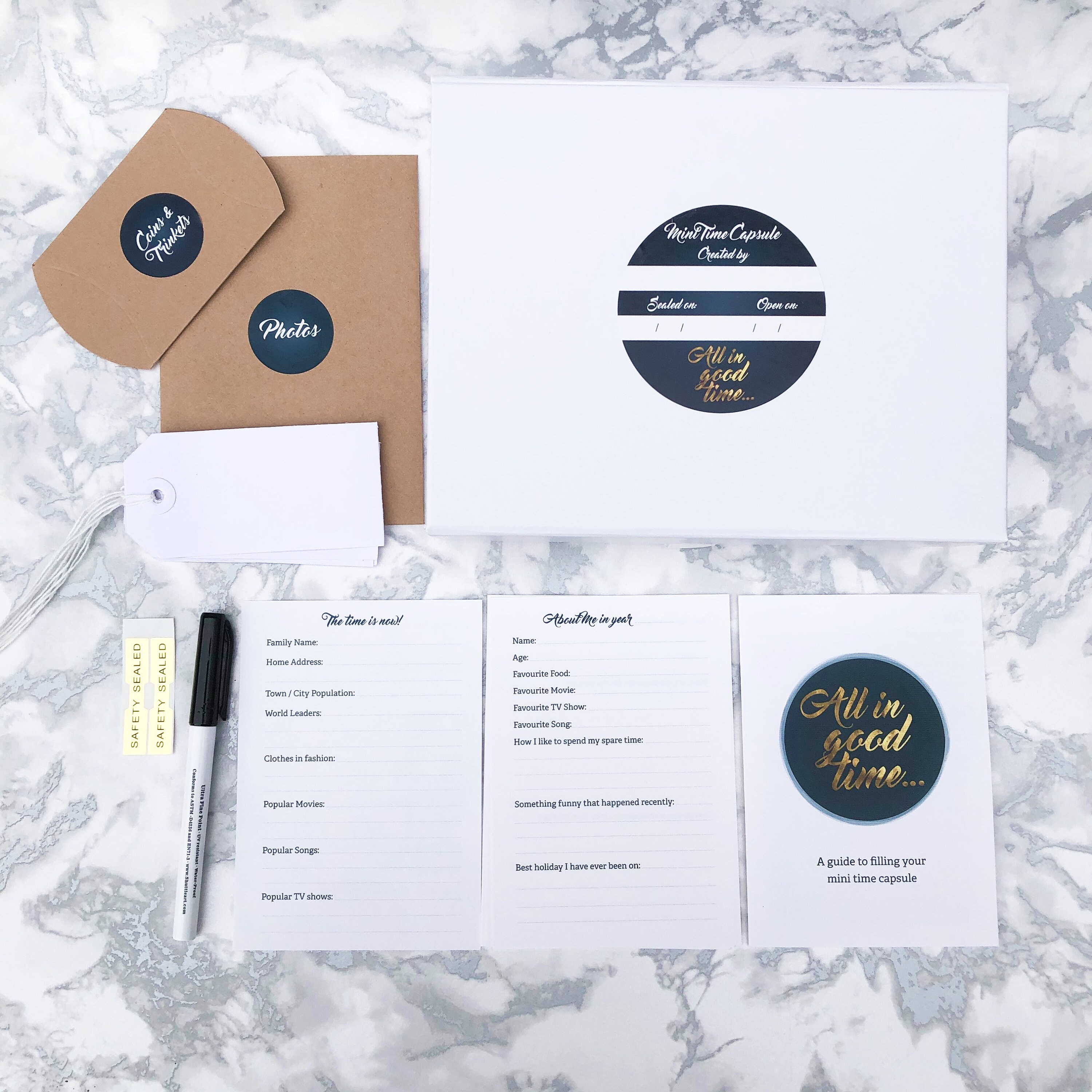 DIY Mini Time Capsule Kit Perfect Wanderlust Birthday Gift Etsy