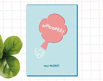 Funny Exam Pass Card - Whoopee!