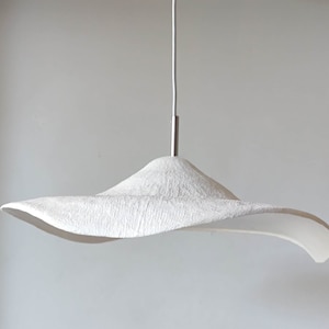 One Paper mache pendant lamp "Space" Ceiling Lamp, Home decor, contemporary design, Eco friendly home