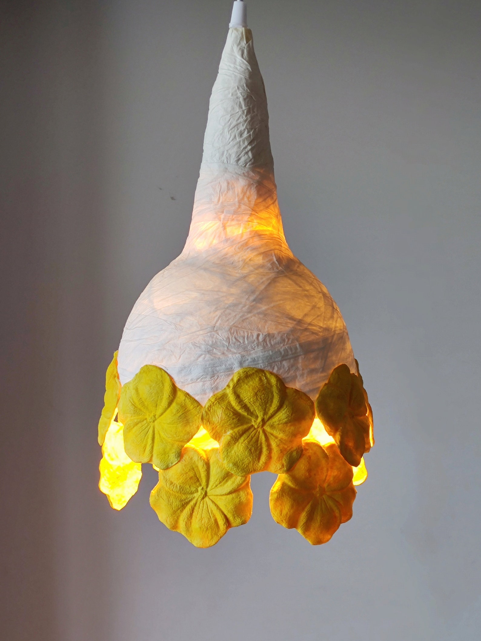 Paper Mache Pendant Lamp Ceiling Lamp Home Decor Light - Etsy