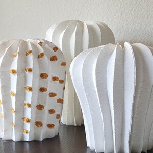 1 Mushroom Paper Lamp, Paper sculpture , Art Decoration, home interior, paper lantern image 3