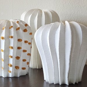 1 Mushroom Paper Lamp, Paper sculpture , Art Decoration, home interior, paper lantern image 7