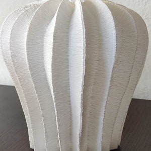 1 Mushroom Paper Lamp, Paper sculpture , Art Decoration, home interior, paper lantern image 6