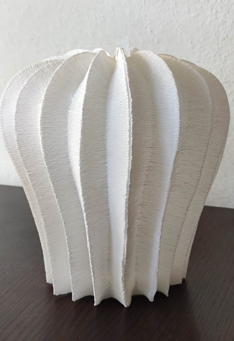 1 Mushroom Paper Lamp, Paper sculpture , Art Decoration, home interior, paper lantern image 6