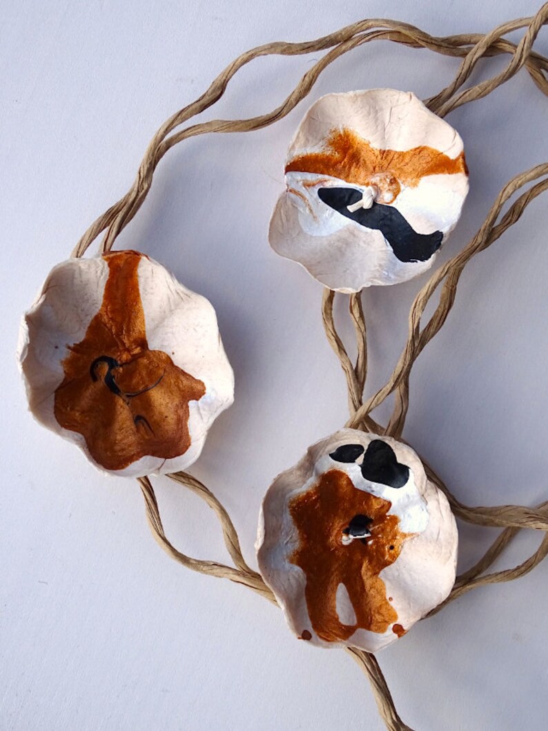 Paper Mache Necklace Contemporary Necklace Paper Flower Etsy