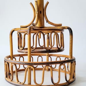 Italian Vintage Bamboo pendant lamp, Mid-Century