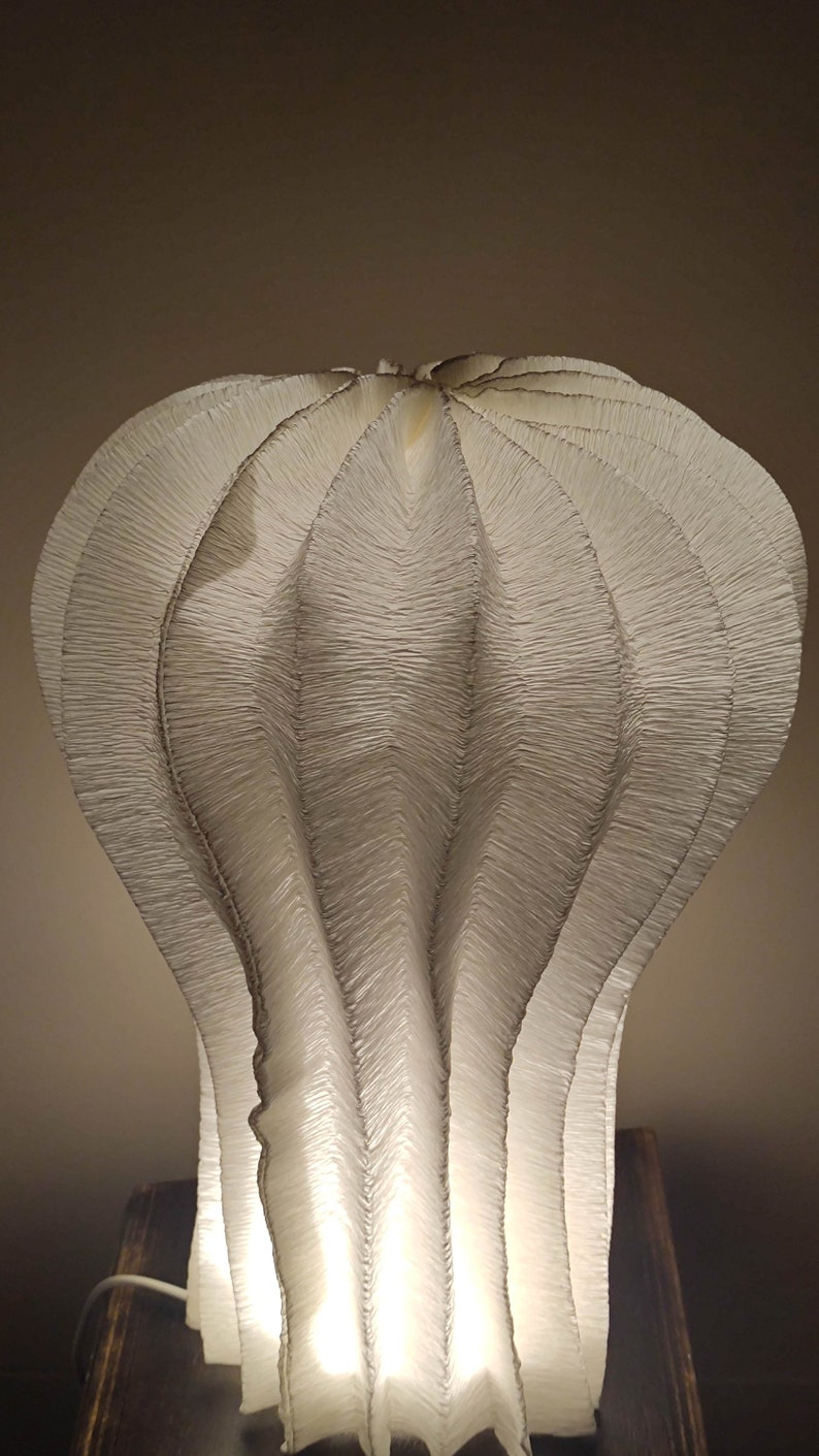 1 Mushroom Paper Lamp, Paper sculpture , Art Decoration, home interior, paper lantern image 8