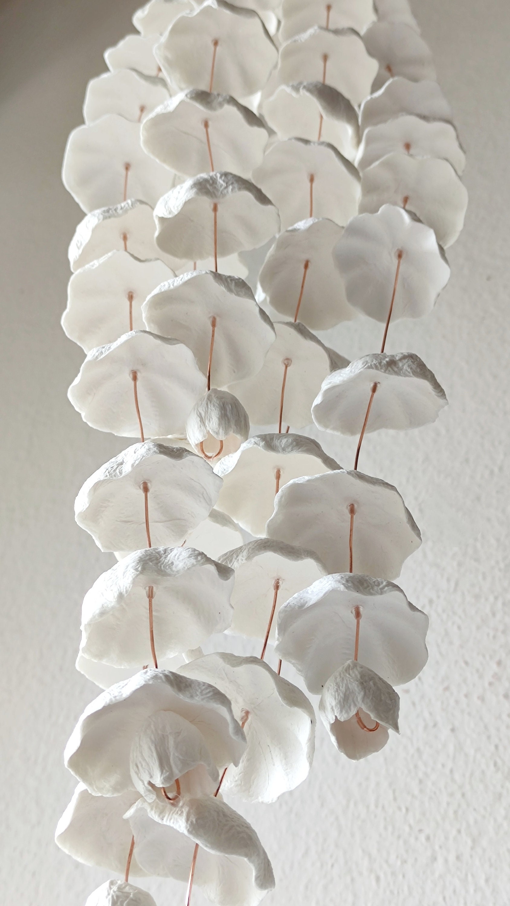 DIY Paper Cone & Flower Hanging Garlands — A Little Más Podcast