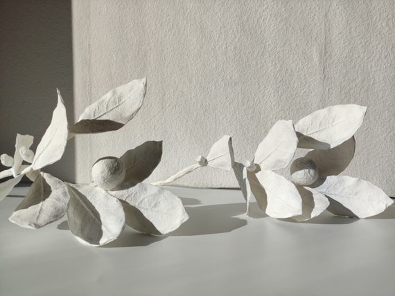 Decoración de pared de papel maché hecha a mano con flor, 'flor pasión