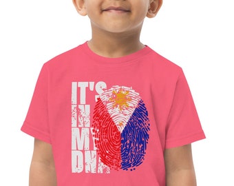 It's in my DNA Filipino Toddler Shirt | Filipino Flag | Tagalog Kid Shirt | Philippines Child Gift | Kids Clothes