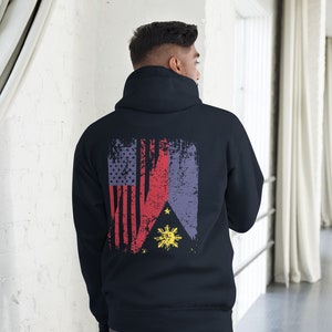 Filipino American Hoodie | Filipino Sweater | Tagalog Sweatshirt | Filipino Heritage | Unisex Hoodie