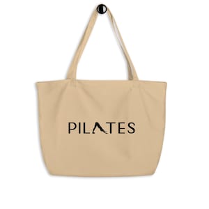 PILATES Tote Bag | Meditation Tote | Shopping Bag | Large Tote | Organic Cotton Tote Bag | Eco-Friendly