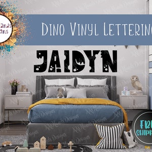 Dinosaur Vinyl Lettering | Dino Decor | Party Lettering | Dinosaur Theme | Wall Vinyl