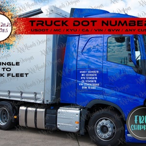 USDOT Numbers | Semi Numbers | Truck Numbers | Fleet | MC | ca | kyu | gvw | vin