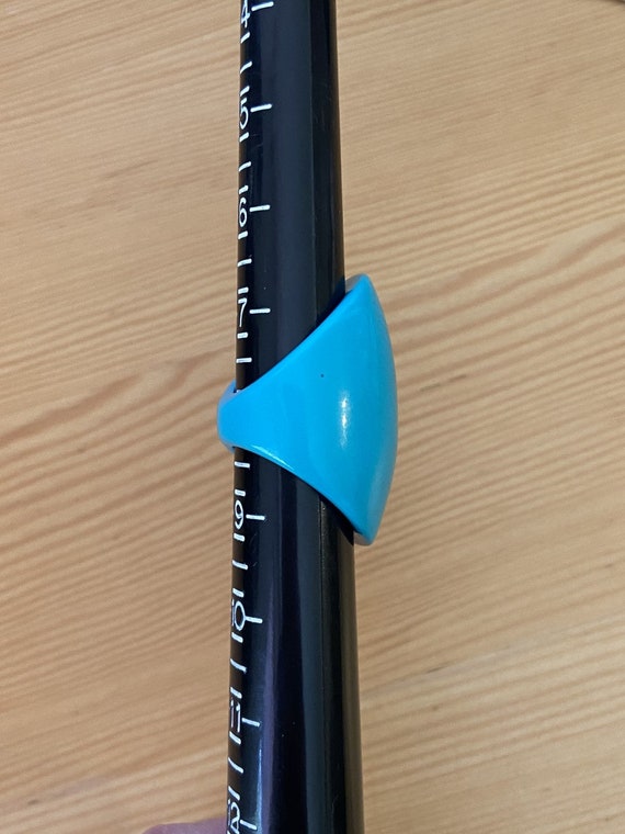 Blue Lucite Ring,Statement Ring,Hanukkah Gift,Val… - image 6