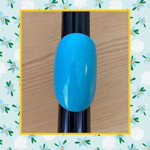 Blue Lucite Ring,Statement Ring,Hanukkah Gift,Valentines Gift, Tribal Ring, Size 7 Lucite Ring