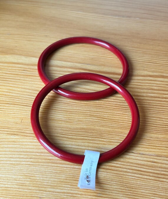 Red Bangle Lot,Thin Red Bangles,Red Fall Bangles,… - image 9