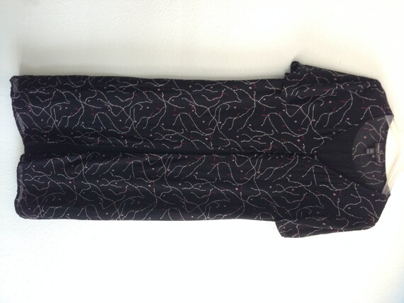 Rayon Dress, Black Dress, Carole Little, Size 12 D