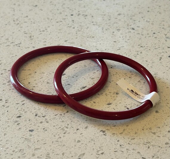 Red Bangle Lot,Thin Red Bangles,Red Fall Bangles,… - image 7
