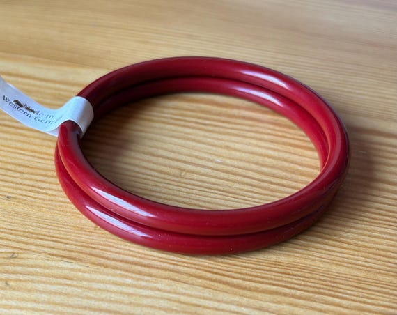 Red Bangle Lot,Thin Red Bangles,Red Fall Bangles,… - image 2