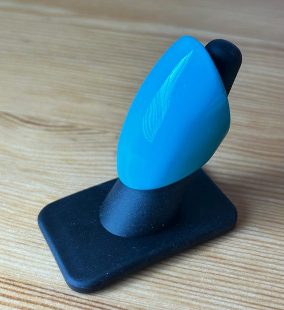 Blue Lucite Ring,Statement Ring,Hanukkah Gift,Val… - image 3