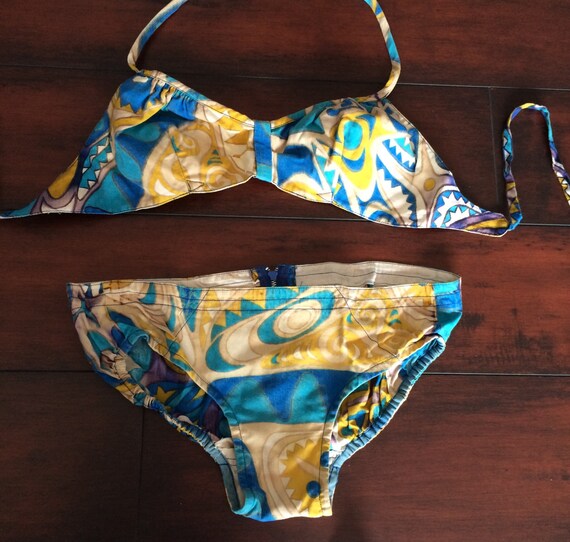 Vintage Bathing Suit, Boy Shorts, Bikini, 1960's B
