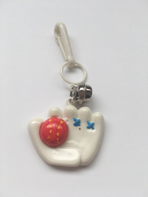 Sterling Silver 3D 11mm Red /& White Enamel Baseball Softball Charm