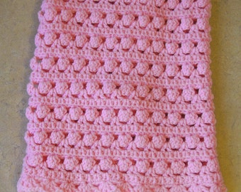 Pink Baby Blanket/Afghan Handmade