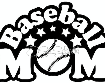 Baseball Mom SVG files for Crafters