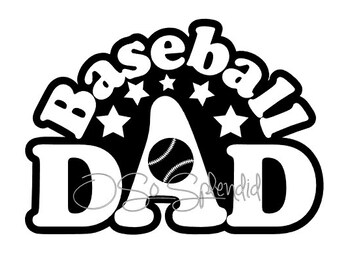 Baseball Dad SVG files for Crafters