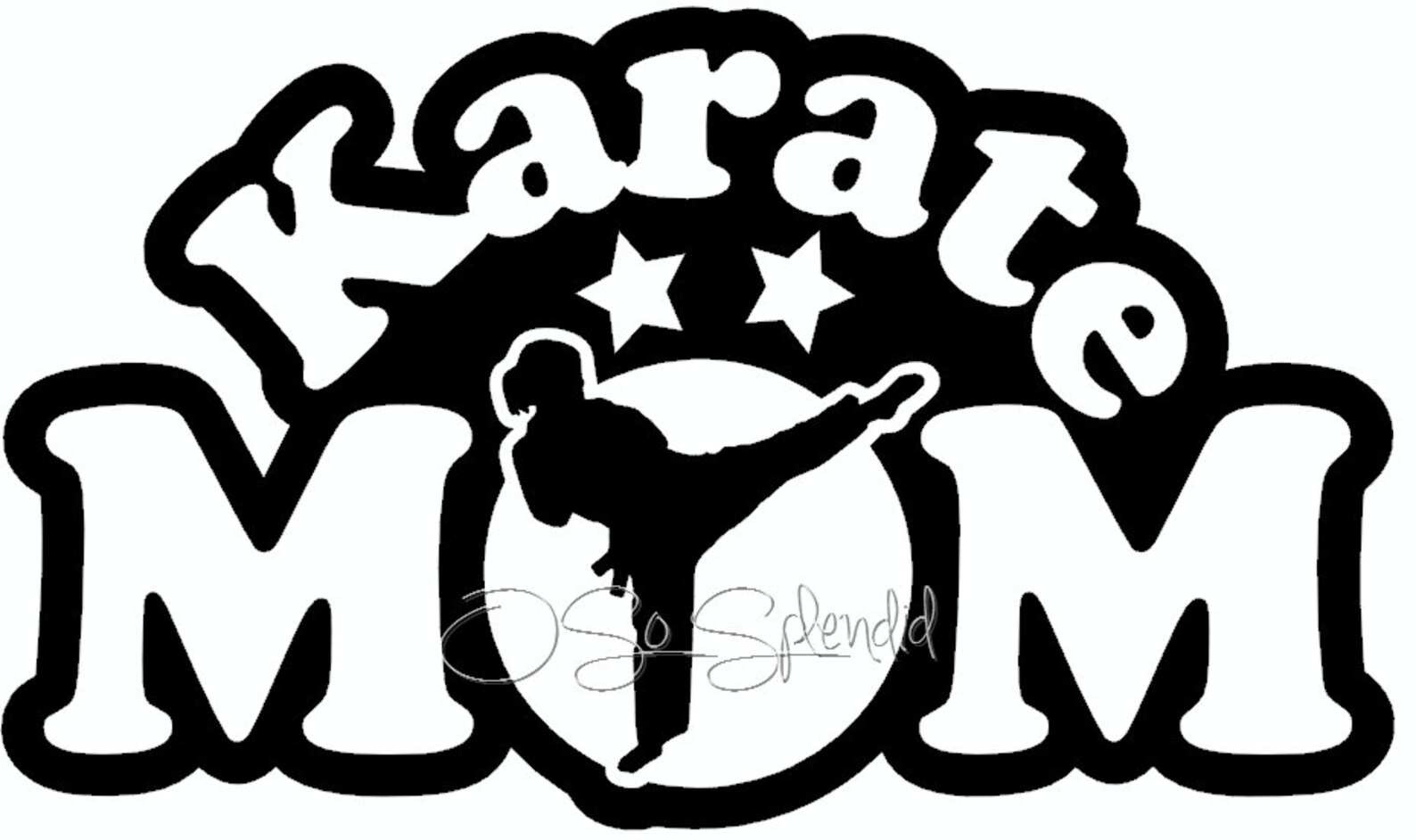 Download Karate Mom showing girl SVG files for Crafters | Etsy