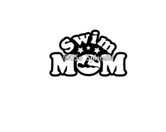Swim Mom SVG files for Crafters