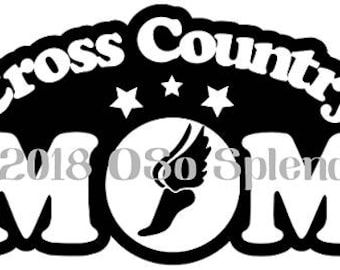 Cross Country Mom SVG files for Crafters