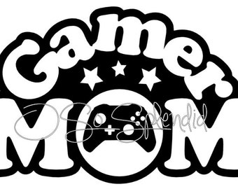 Gamer Mom SVG files for Crafters