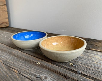 Small Bowl in Natural Collection with pop of color