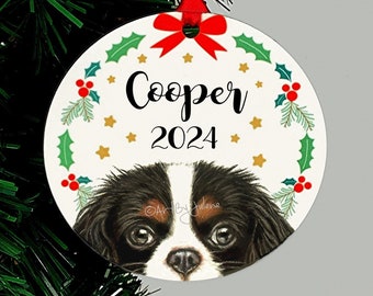 2 Piece Cavalier King Charles Spaniel PJ Set - Tri Holiday 2 Piece Cavalier King Charles Spaniel PJ Set - Tri Holiday