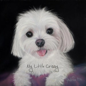 Maltese Dog Art Print Gift