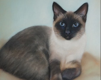 Siamese Cat Art Print