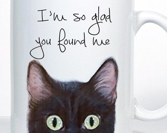 Cat Mug, Black, Gray, Orange, Tabby, Tortie or Siamese, Personalized Cat Gift