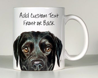 Labrador Retriever Mug, Personalized Lab Gifts, Black, Chocolate or Yellow