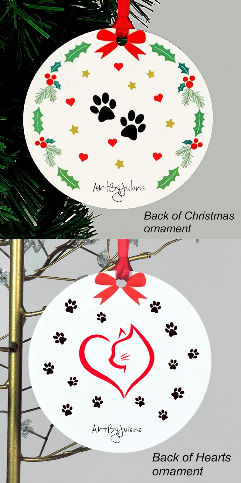 Black Cat Ornament Personalized Keepsake Gift - Etsy