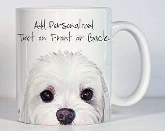 Maltese Mug, Personalized Maltese Gift